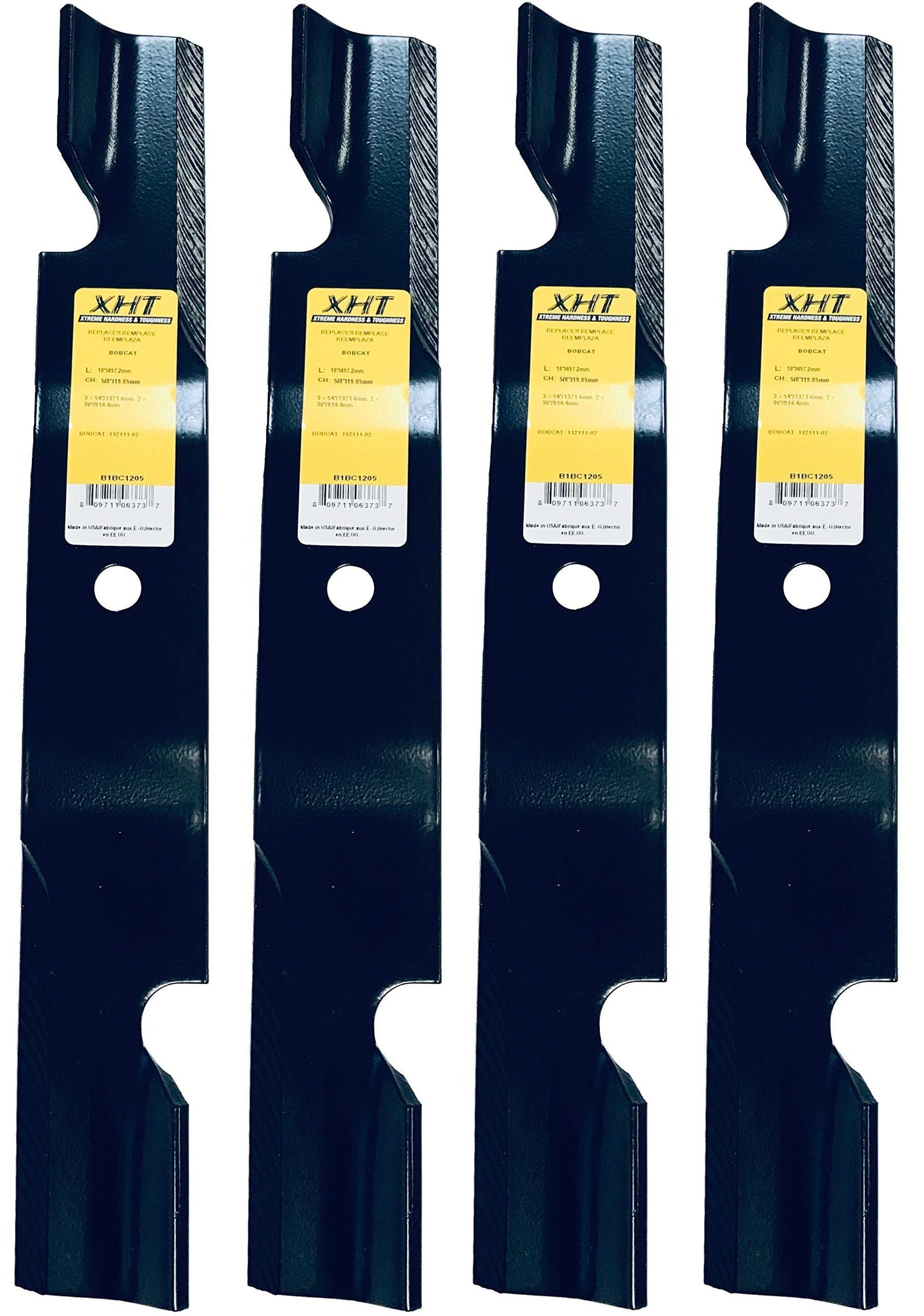 A&I XHT 18", 5/8", HL Mower Blade (Set of 4) - B1BC1205,4