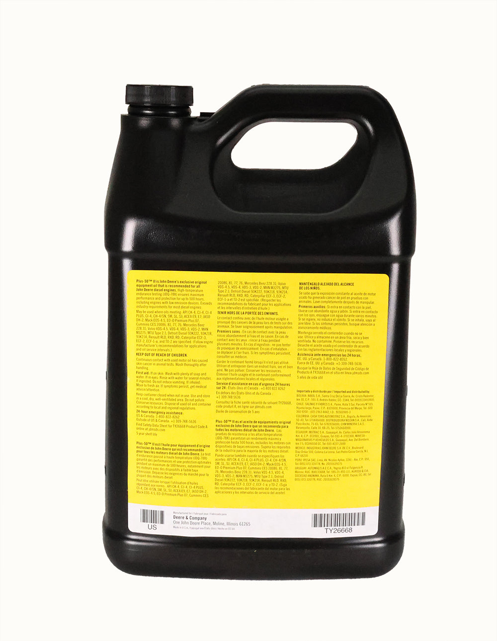 John Deere Original Equipment Plus-50 II SAE 10W-30 Engine Oil - TY26668