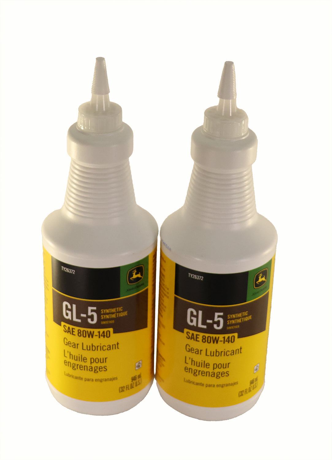 John Deere Original Equipment (2 PACK) GL-5 Synthetic SAE 80W-140 Gear Lubricant - TY26372