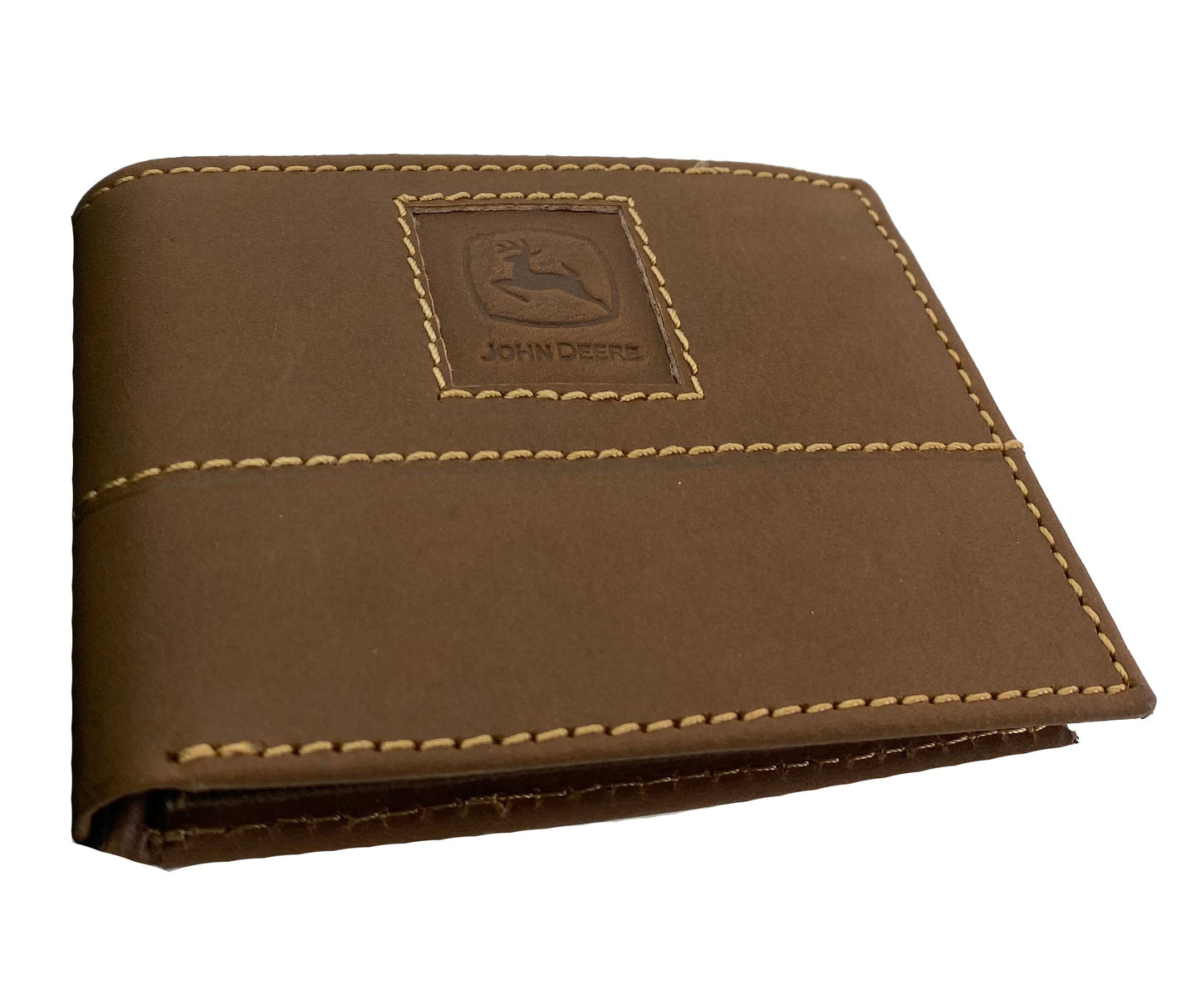 John Deere CrazyHorse Embossed Bi-Fold Wallet - LP71259