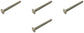 John Deere Original Equipment Round Head Square Neck Bolt, M8 X 80 (4-PACK) - 03M7267