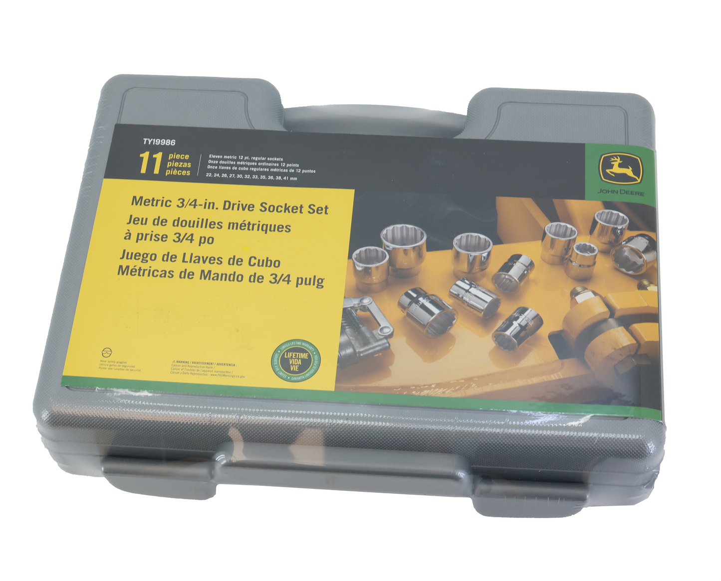 John Deere Original Equipment 3/4 Metric Socket Set - TY19986