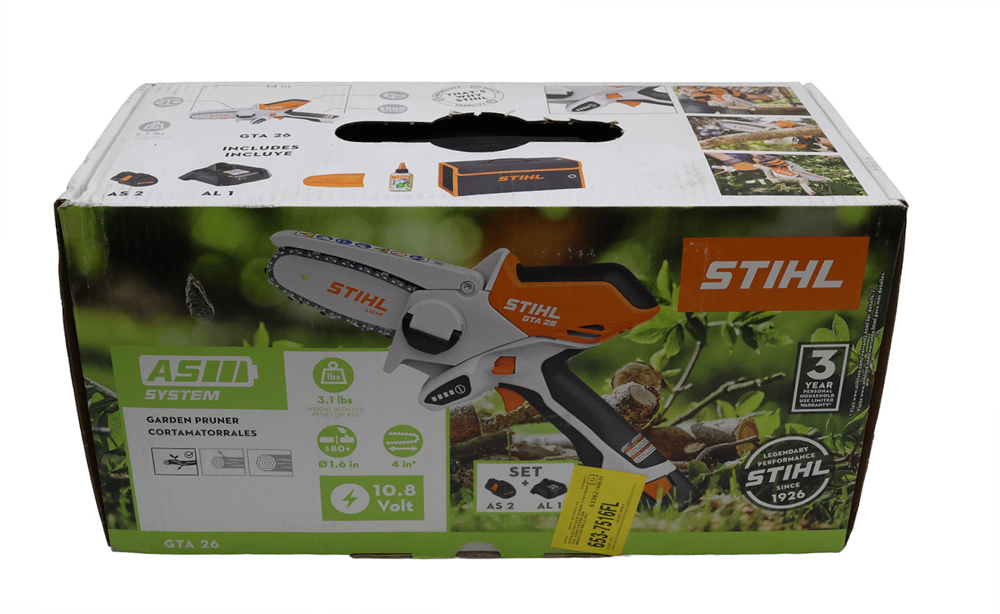 STIHL GTA 26 Cordless Pruner with AS 2 Battery & AL 1 Charger - GTA26SET