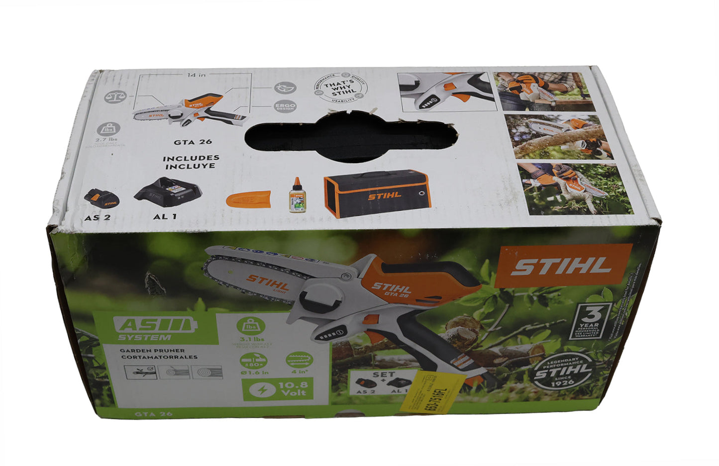 STIHL GTA 26 Cordless Pruner with AS 2 Battery & AL 1 Charger - GTA26SET