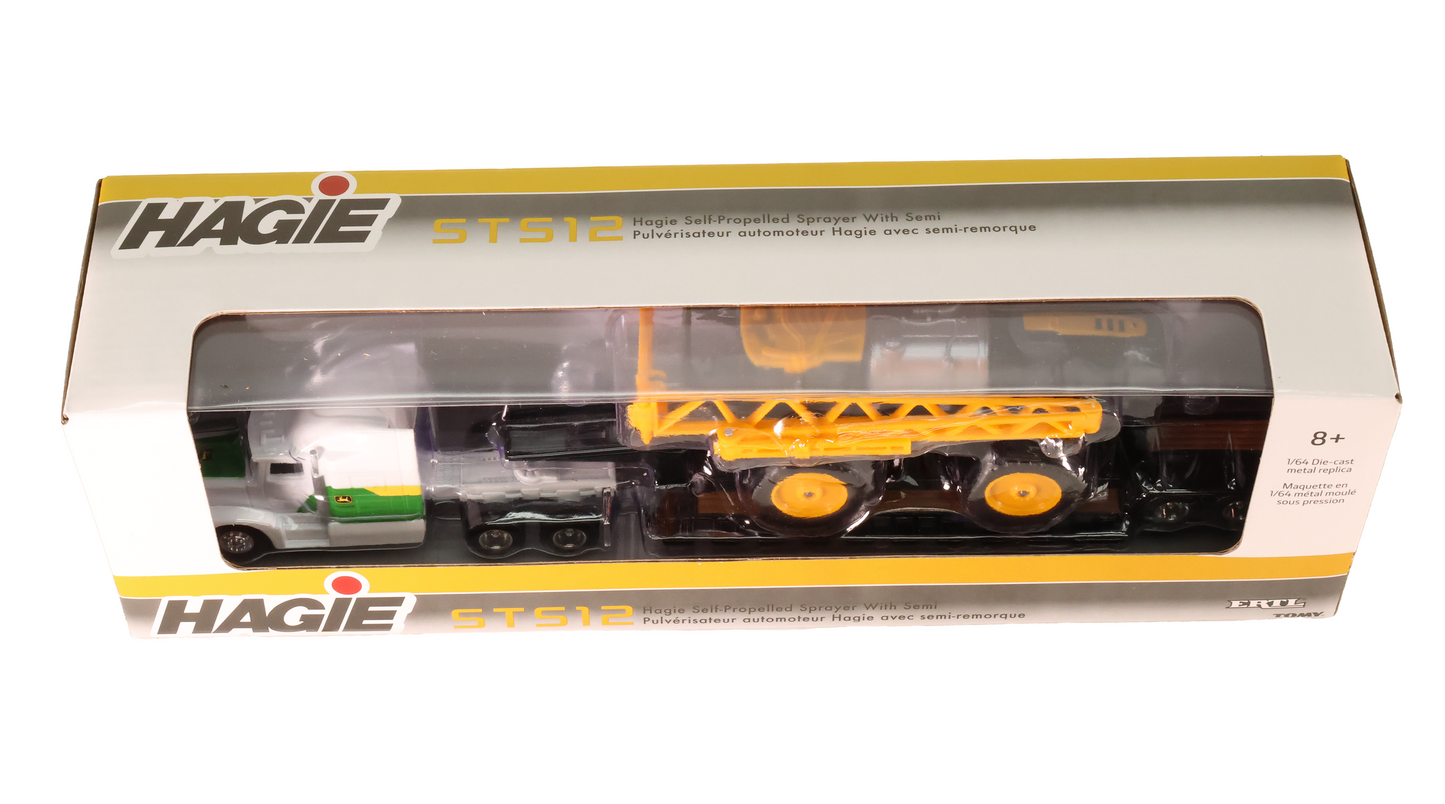 John Deere Toy 1/64th Scale Hagie STS12 Sprayer with Semi - LP84530