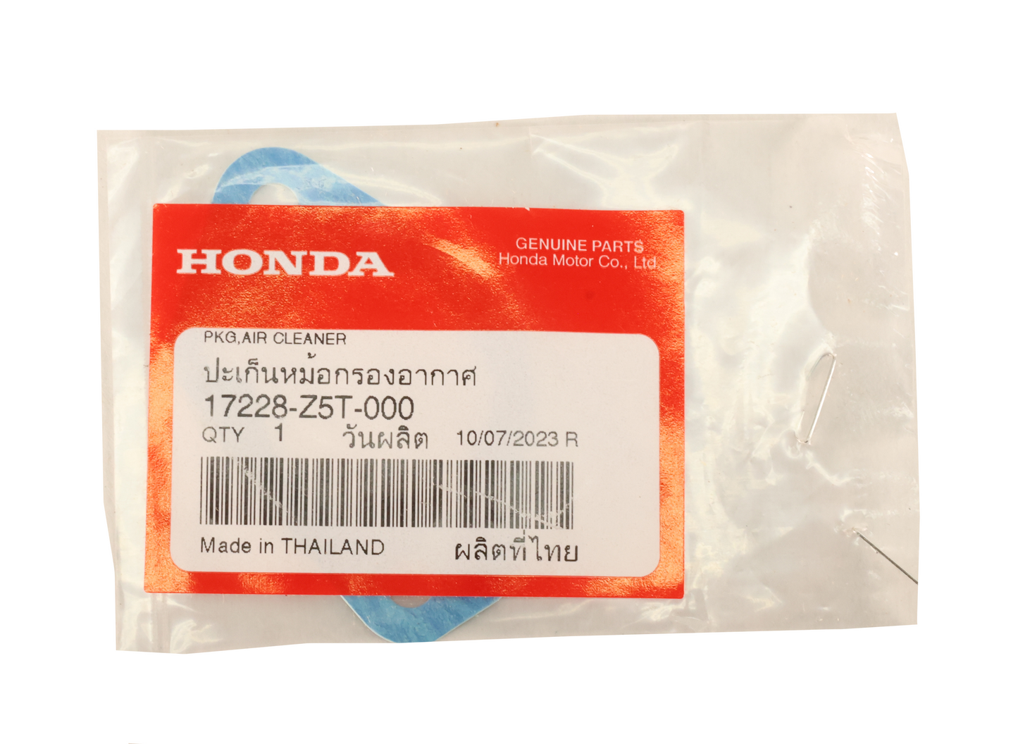 Honda Original Equipment Air Cleaner Gasket - 17228-Z5T-000