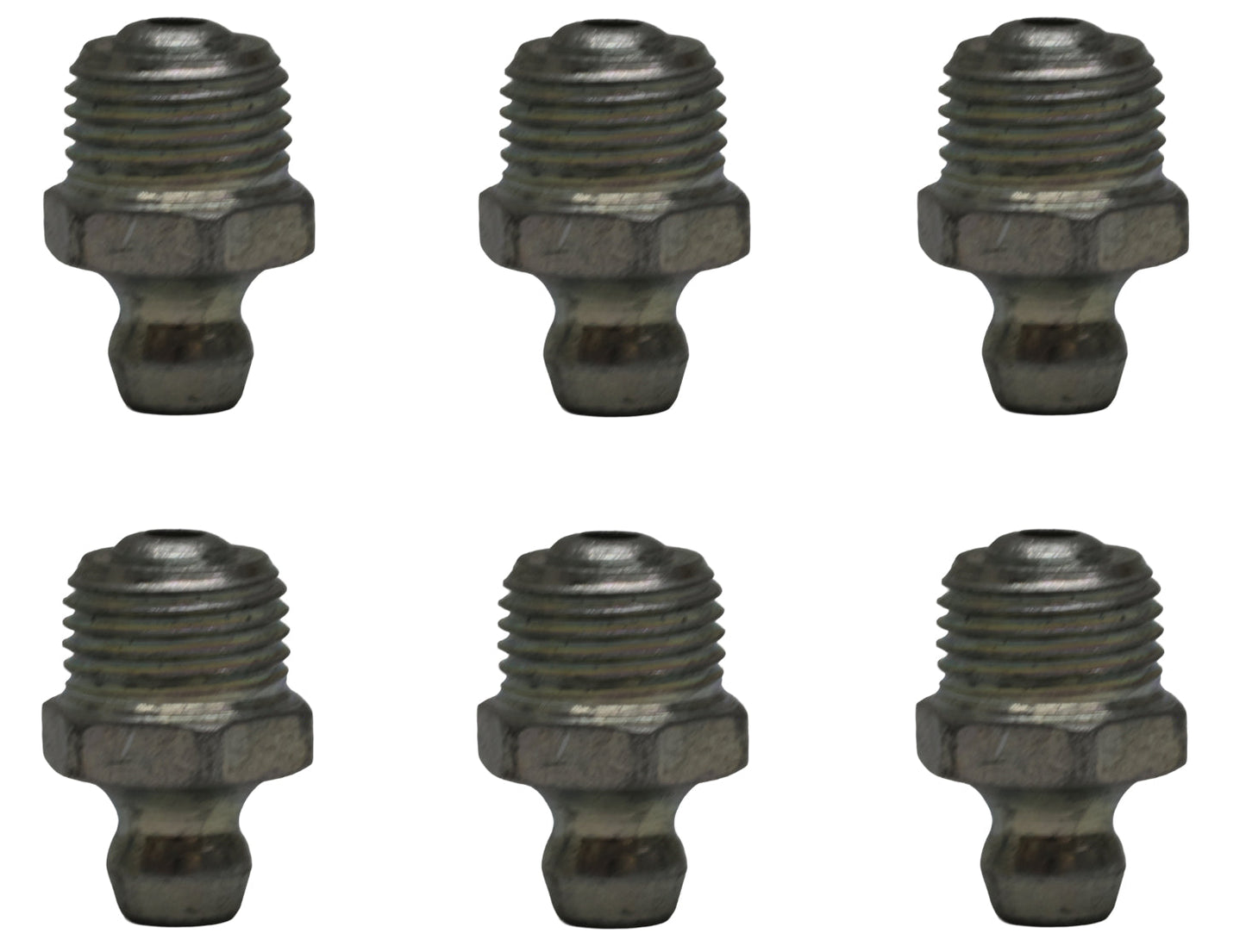 John Deere Original Equipment (6 PACK) Straight Lubrication Fitting - JD7759