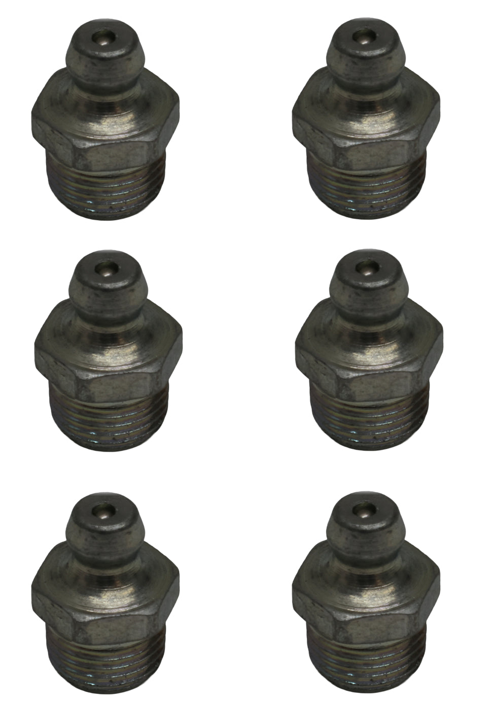 John Deere Original Equipment (6 PACK) Straight Lubrication Fitting - JD7759