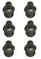 John Deere Original Equipment (6 PACK) Straight Lubrication Fitting - JD7759