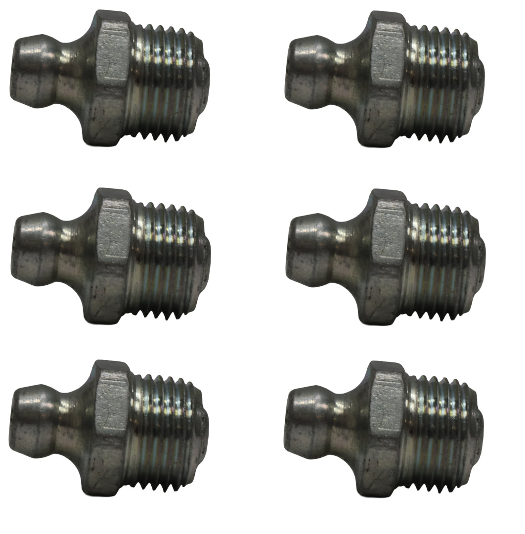 John Deere Original Equipment (6 PACK) Straight Lubrication Fitting - JD7759
