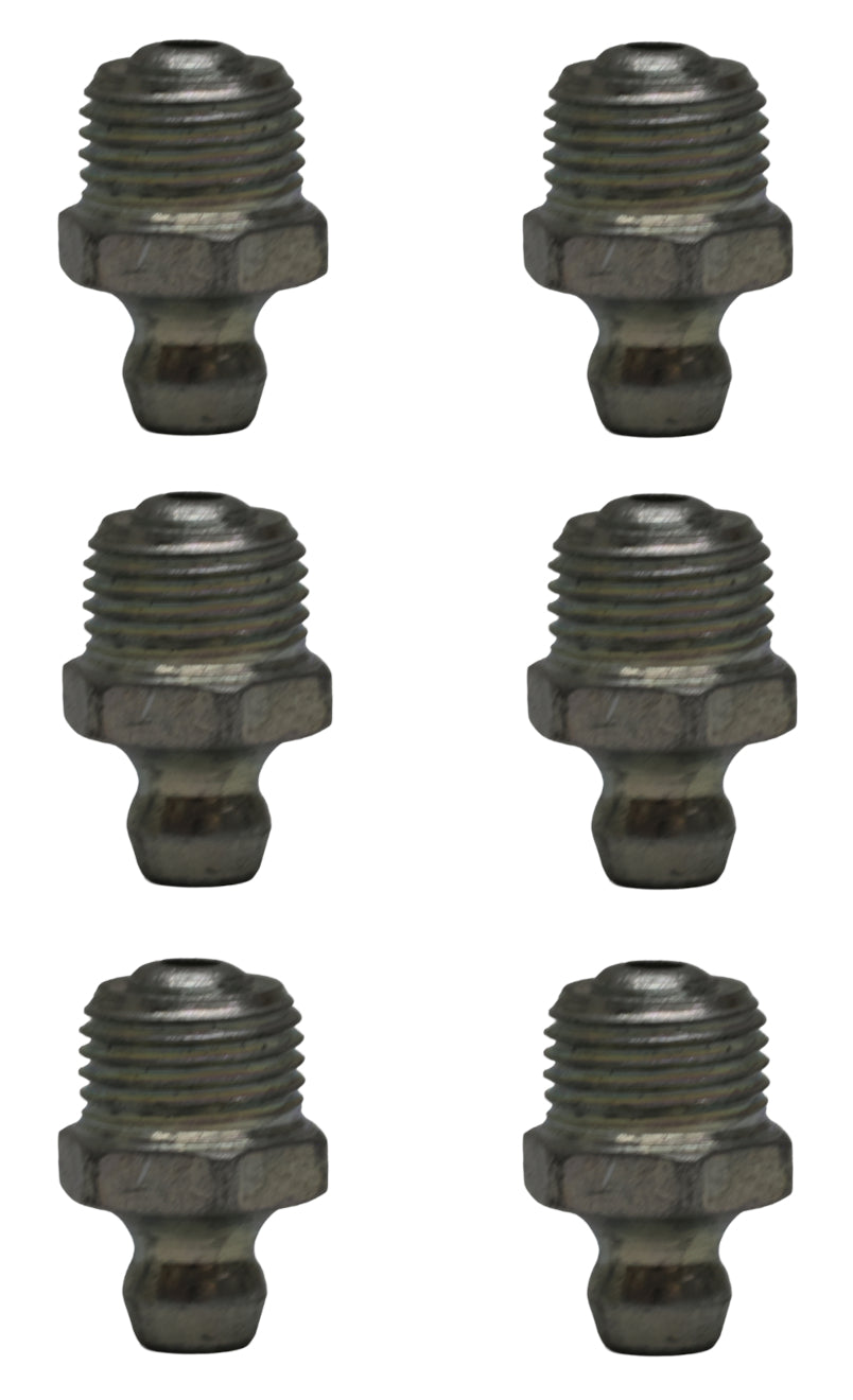 John Deere Original Equipment (6 PACK) Straight Lubrication Fitting - JD7759