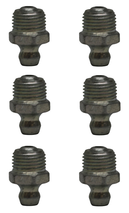 John Deere Original Equipment (6 PACK) Straight Lubrication Fitting - JD7759