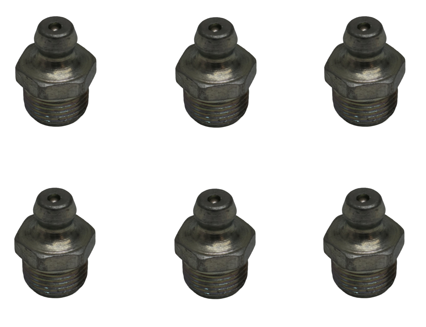 John Deere Original Equipment (6 PACK) Straight Lubrication Fitting - JD7759