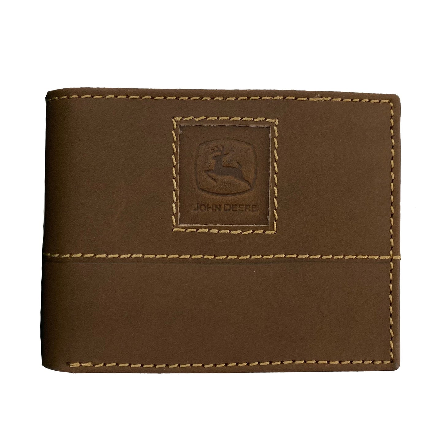 John Deere CrazyHorse Embossed Bi-Fold Wallet - LP71259