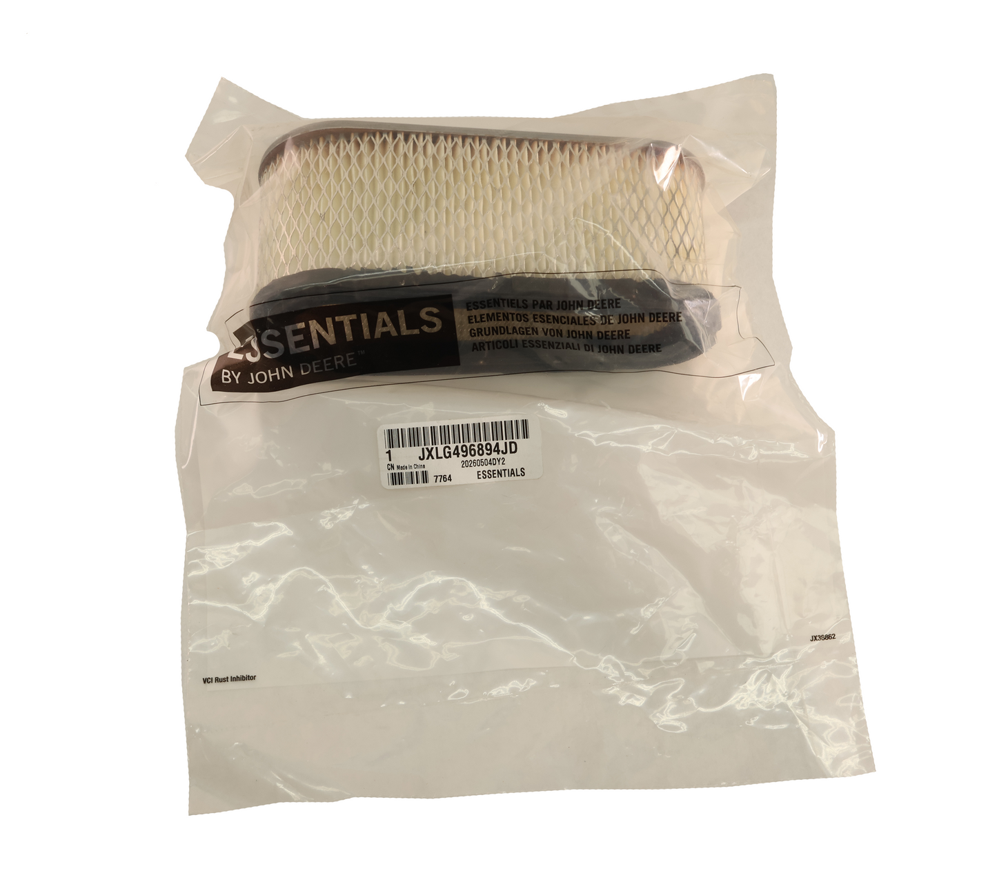John Deere Essentials Air Filter - JXLG496894JD