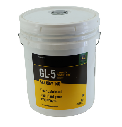 John Deere Original Equipment 80W-140 Synthetic Gear Oil 5 Gallon - TY26373