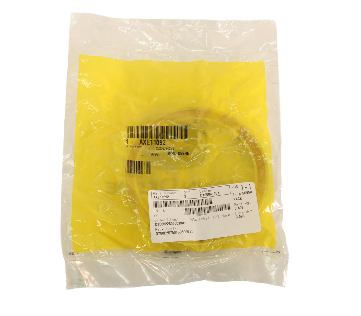 John Deere Original Equipment Ball Bearing - AXE11092