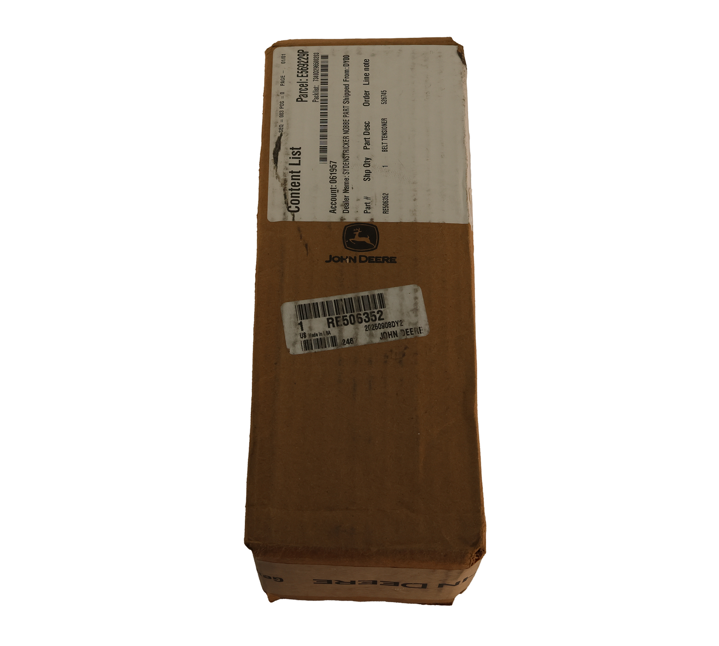 John Deere Original Equipment Belt Tensioner - RE506352