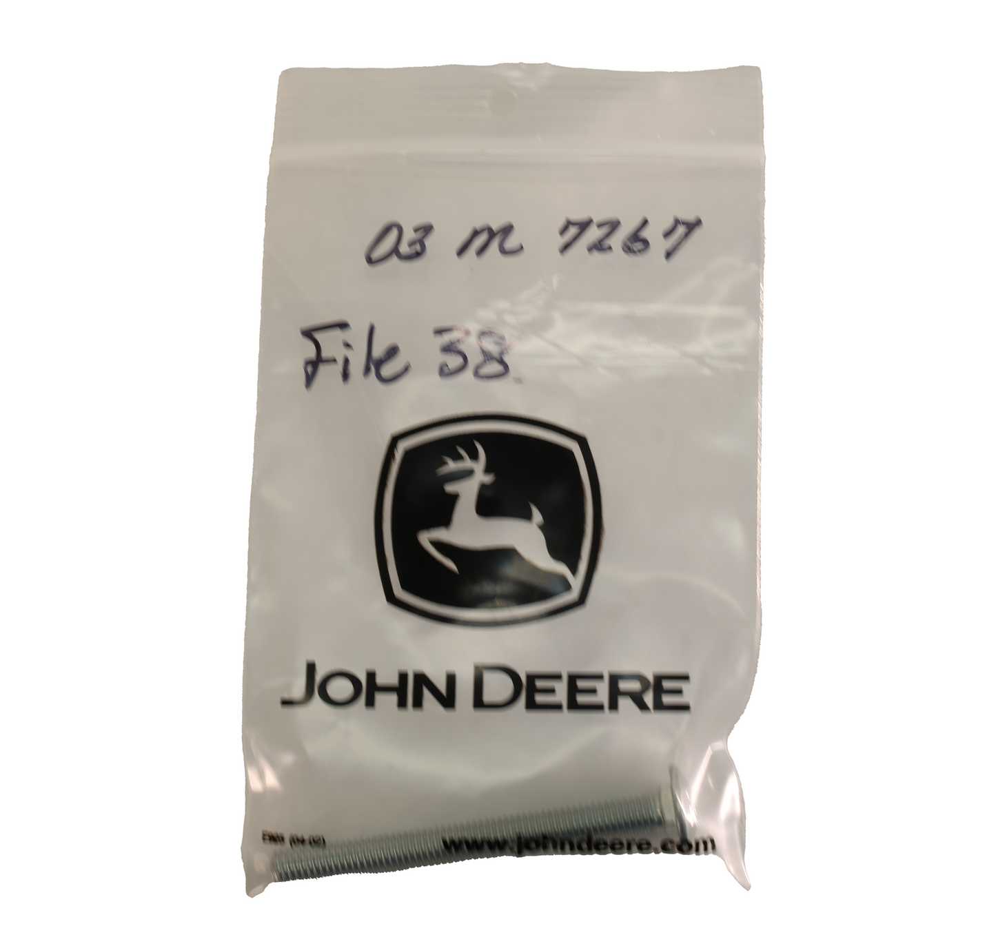 John Deere Original Equipment Round Head Square Neck Bolt, M8 X 80 - 03M7267