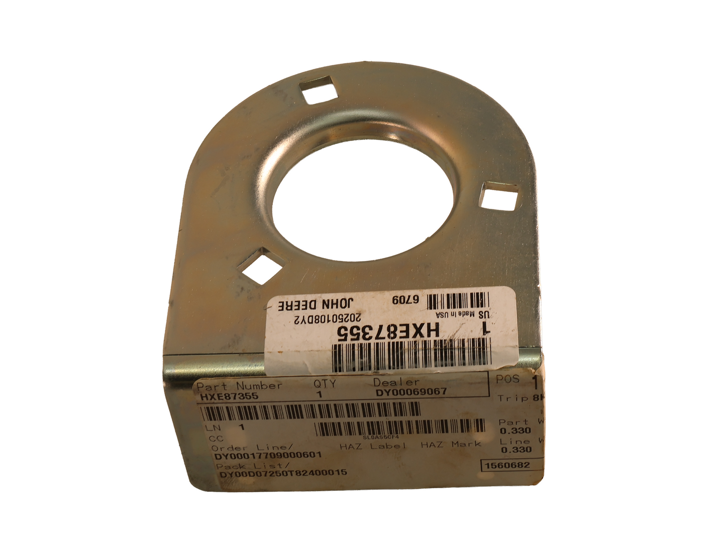 John Deere Original Equipment Bracket - HXE87355