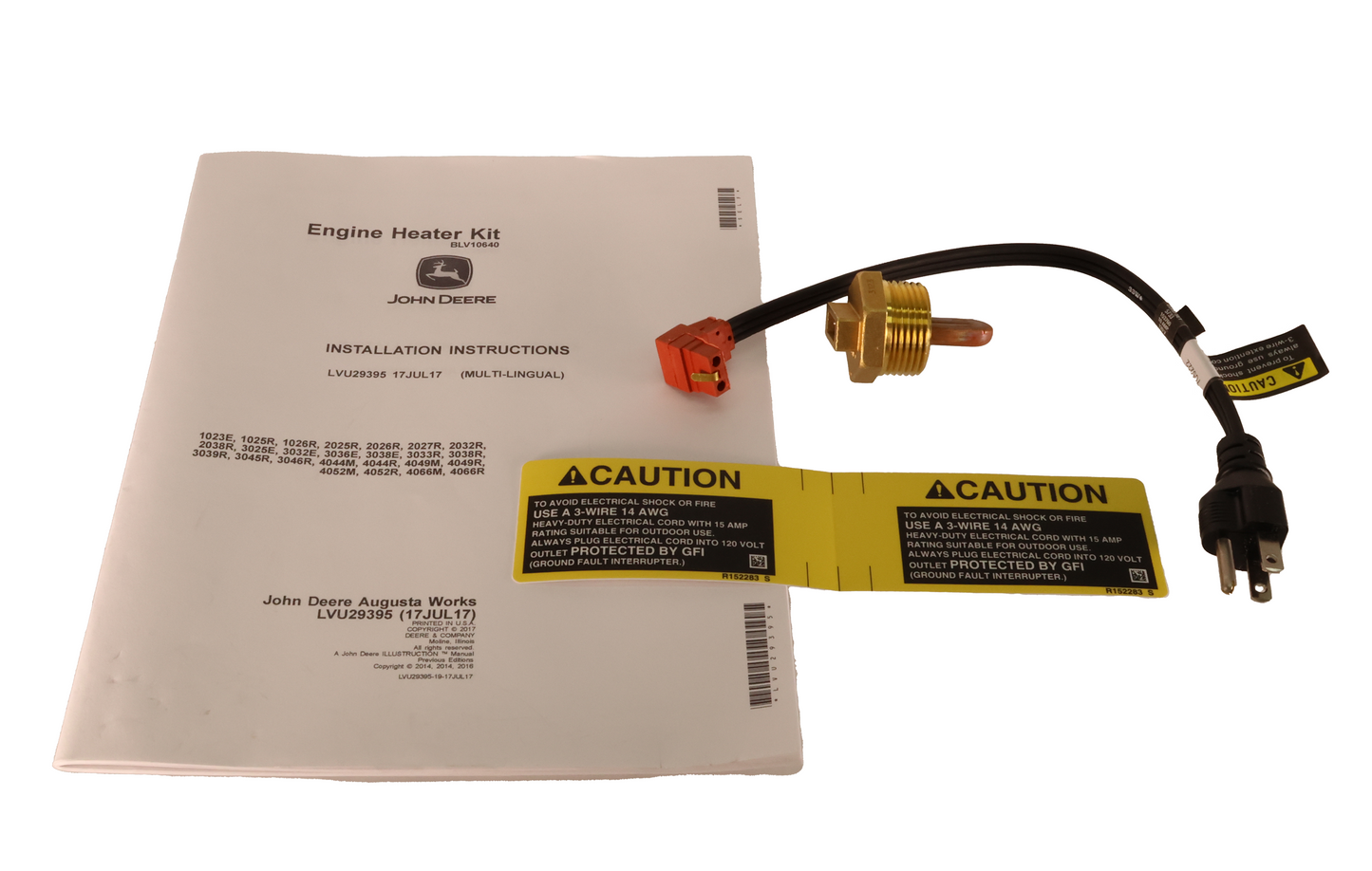 John Deere Original Equipment Coolant Heater - BLV10640