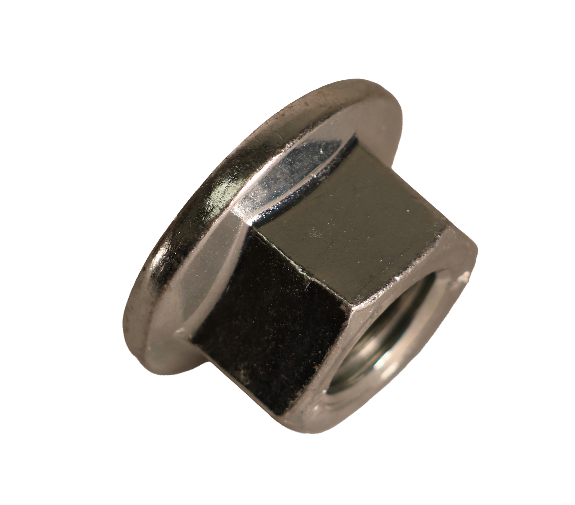 Genuine John Deere M16 Flange Lock Nut #14M7589 close-up