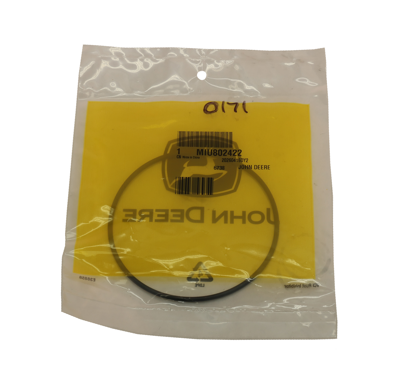 John Deere Original Equipment O-Ring - MIU802422