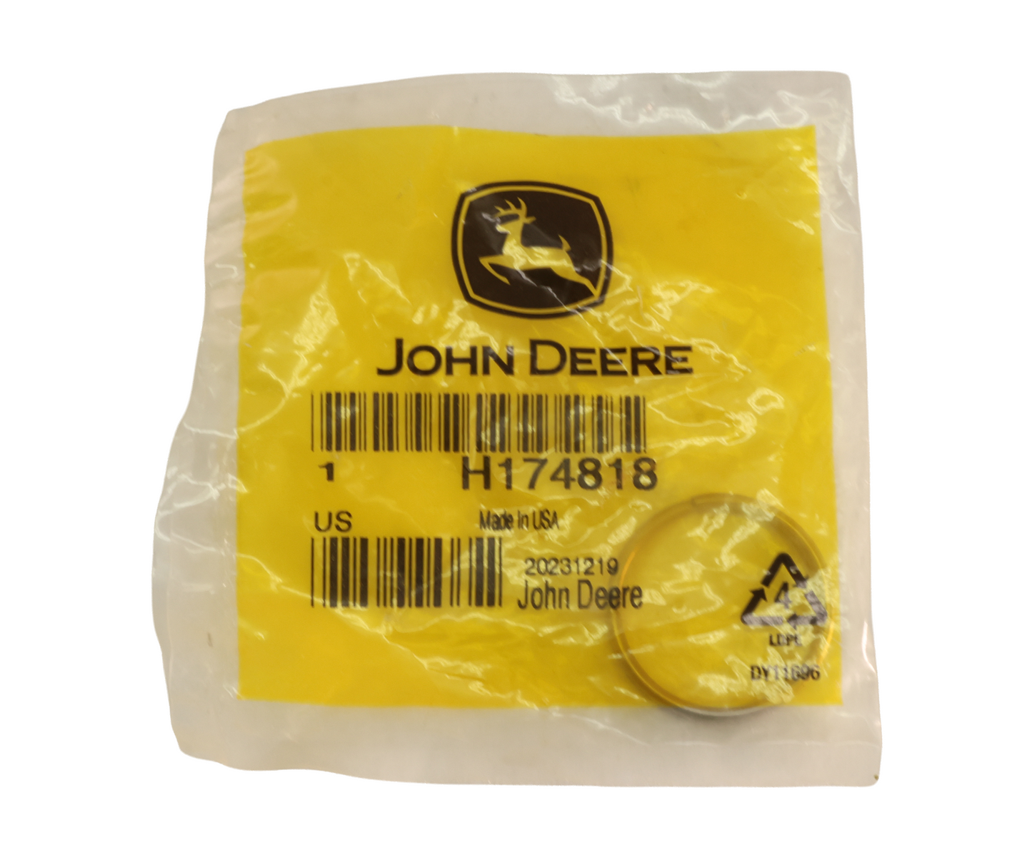 John Deere Original Equipment Snap Ring Pin - H174818