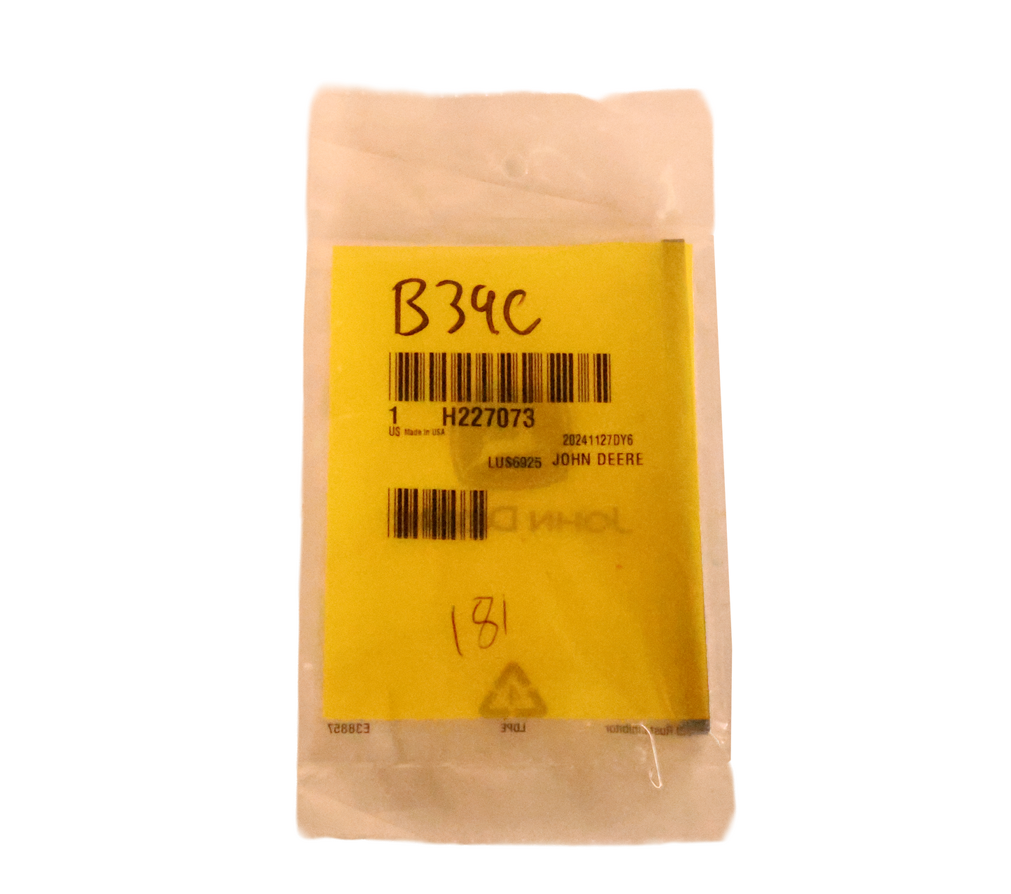 John Deere Original Equipment Shaft Key - H227073