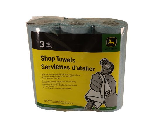 John Deere Original Equipment Shop Towels 3 Roll Pack - DRC4602
