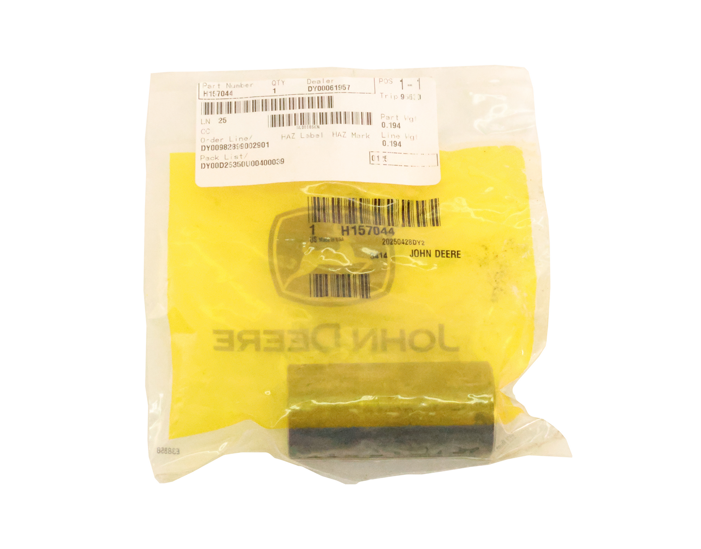 John Deere Original Equipment Spacer - H157044