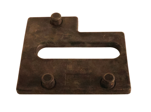John Deere H240181 wear plate, front angle