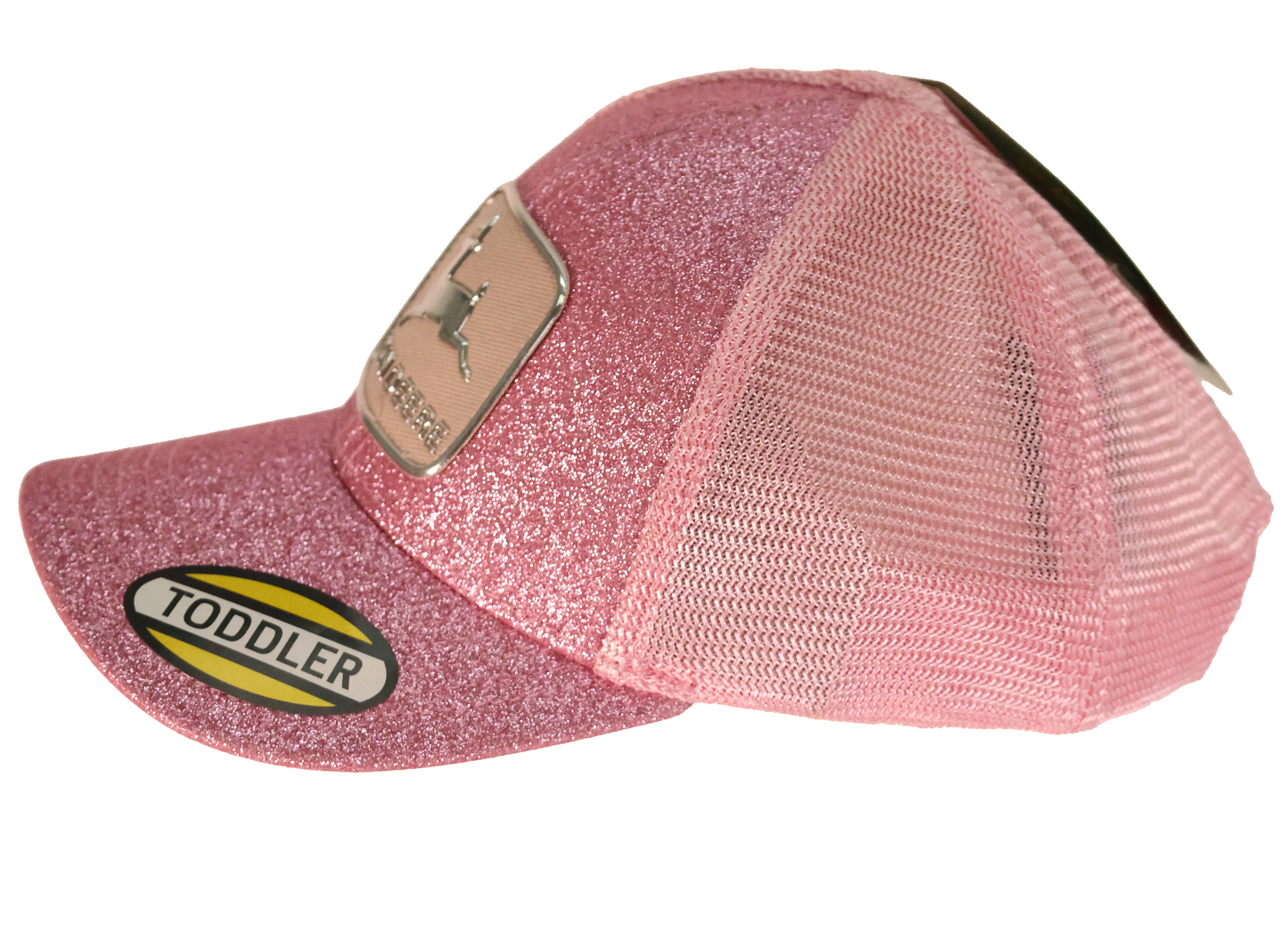 John Deere Toddler Pink Glitter Historic Trade Mark Cap - LP78673