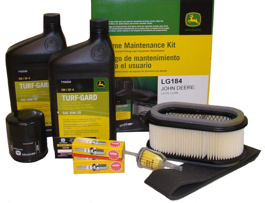 John Deere Original Equipment Model LX188 Maintenance Kit + Highlift Blades, 38" Mower Deck