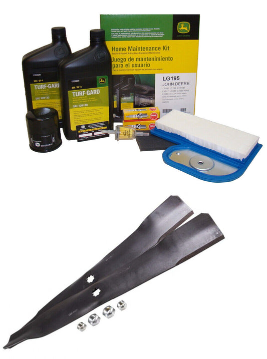John Deere Original Equipment Model LT180 Maintenance Kit + Highlift Blades, ...