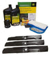 "John Deere Original Equipment Model LX288 (S.N. 090,001-) Maintenance Kit + Standard Blades, 54"" Mower Deck"