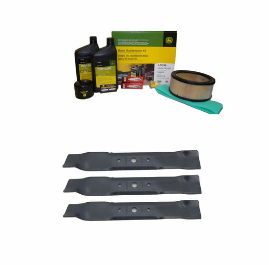John Deere Original Equipment Model L130 Maintenance Kit + Mulching Blades