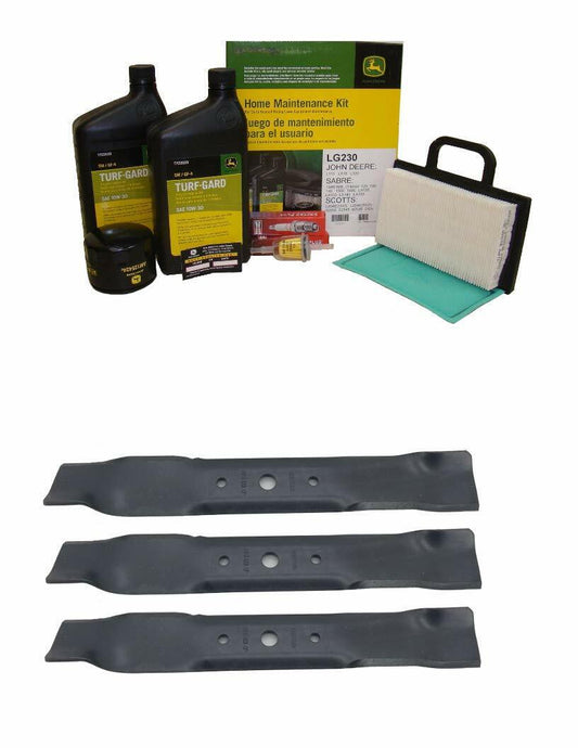 John Deere Original Equipment Model L120 Maintenance Kit + Mulching Blades