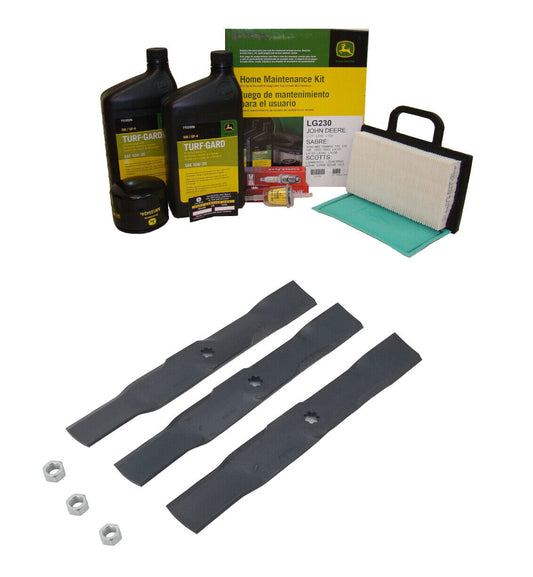 John Deere Original Equipment Model LA150 Maintenance Kit + Mulching Blades