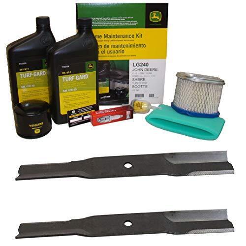 John Deere Original Equipment Model LT160 Maintenance Kit + Low Lift Blades, ...