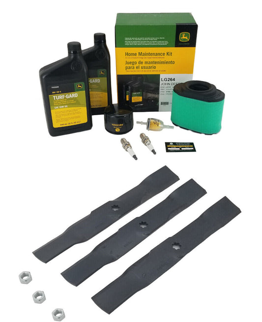 John Deere Original Equipment Model LA175 Maintenance Kit + Mulching Blades