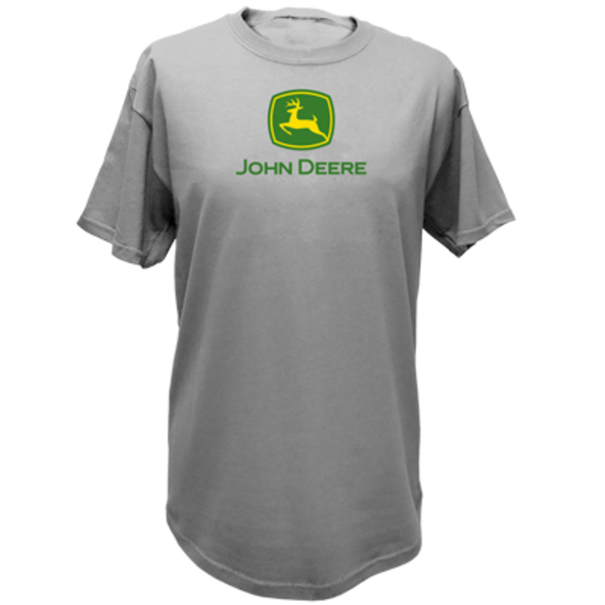 John Deere Men's  XXL Oxford Classic Logo Gray T-Shirt - LP27935