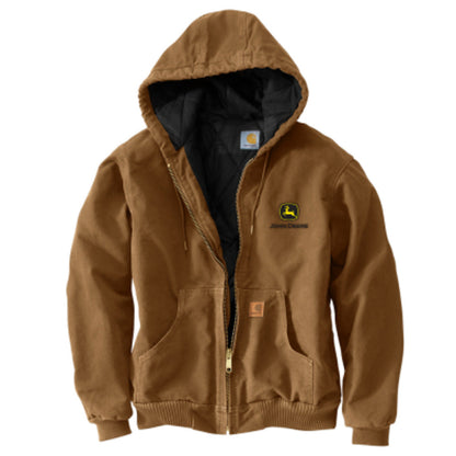 John Deere XL Carhartt Brown Hooded Jacket - LP66521
