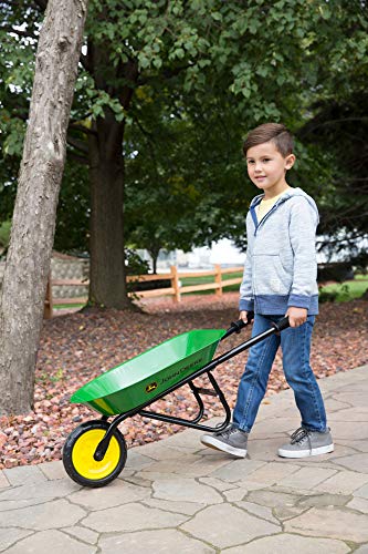 John Deere Green Steel Children's Wheel Barrow - LP68157