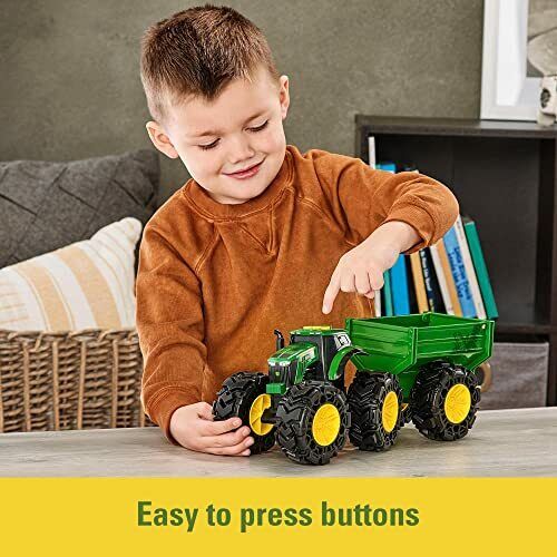 John Deere Monster Treads Tractor with Wagon - LP77352