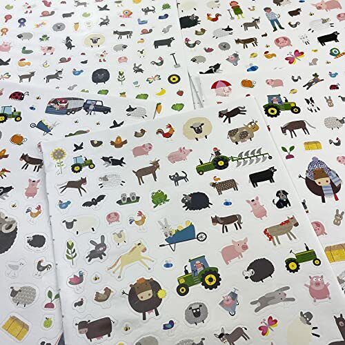 John Deere Kids Farm: 500 Stickers and Puzzle Activities : Fold Out and Play! (Paperback)