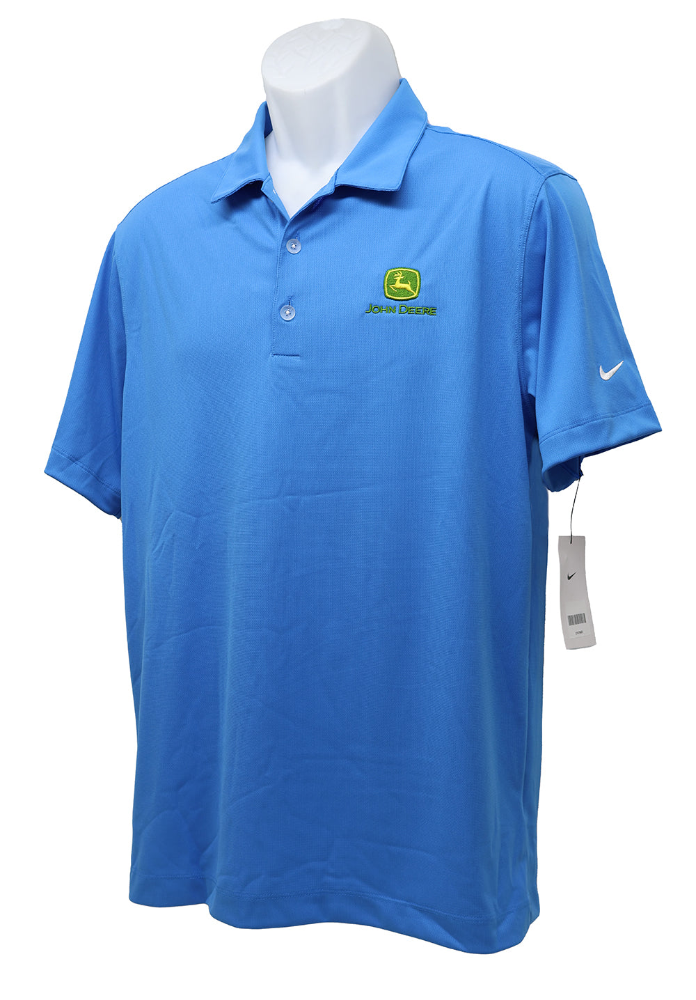 John Deere Men's MEDIUM Nike Blue Polo - LP77697