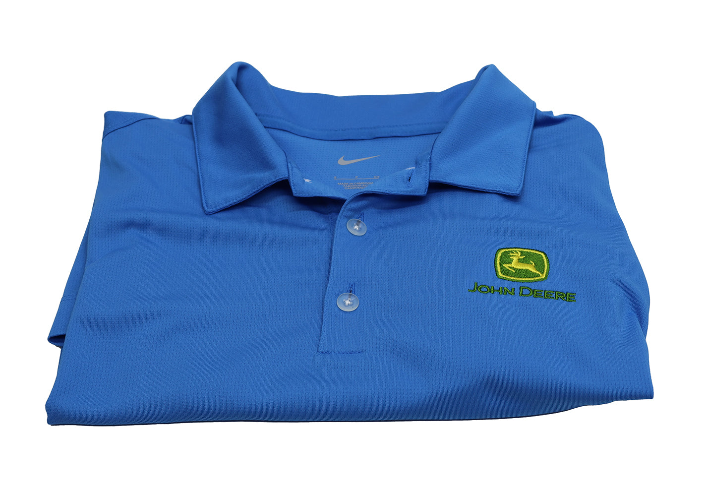 John Deere Men's MEDIUM Nike Blue Polo - LP77697