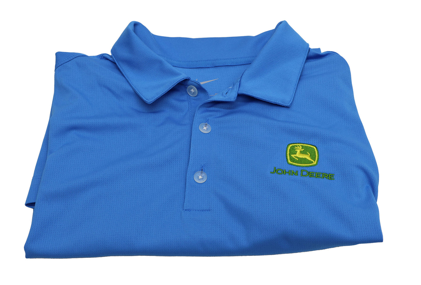 John Deere Men's MEDIUM Nike Blue Polo - LP77697