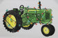 John Deere Toddler 2T Watercolor Christmas Tractor Baseball Tee - LP80920